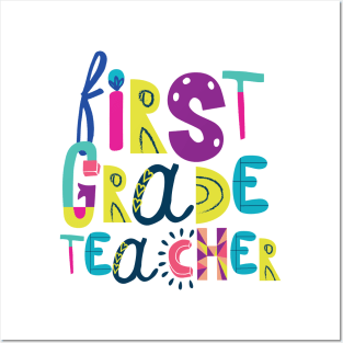 Cute 1st Grade Teacher Gift Idea Back to School Posters and Art